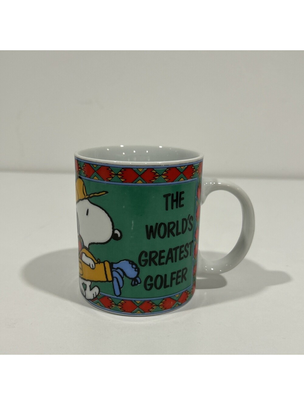 Vintage Peanuts Snoopy Golf Mug Fathers Day Worlds Greatest Golfer 1958